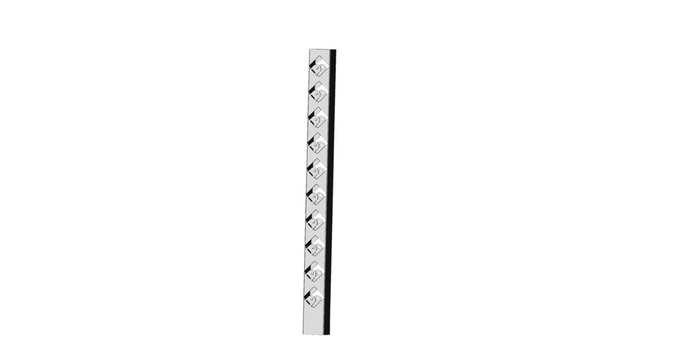Mellanstolpe Broken Galvad 890 mm Steel Design